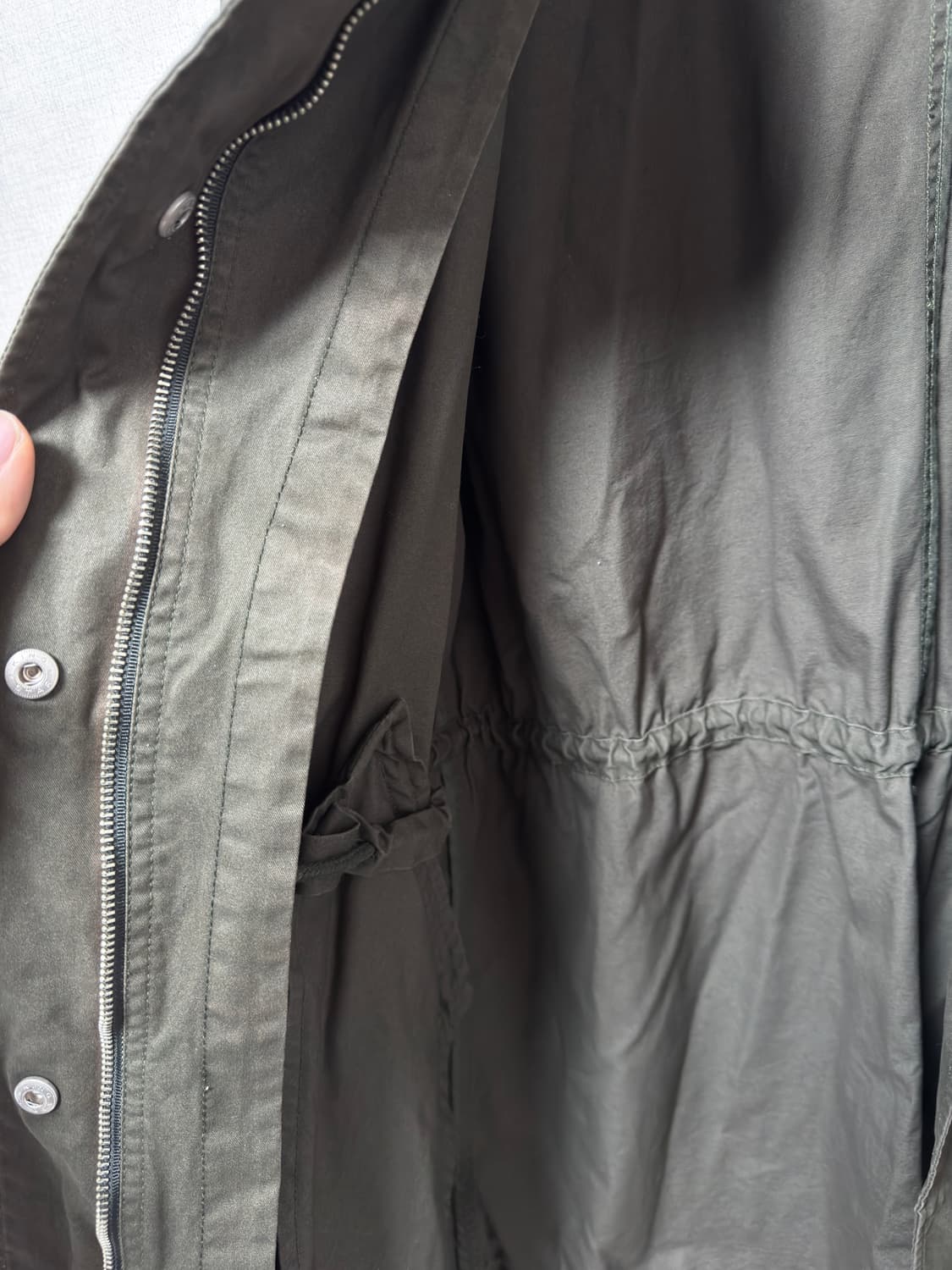 밀리터리 야상 자켓 블랙키 현행 상품이미지5