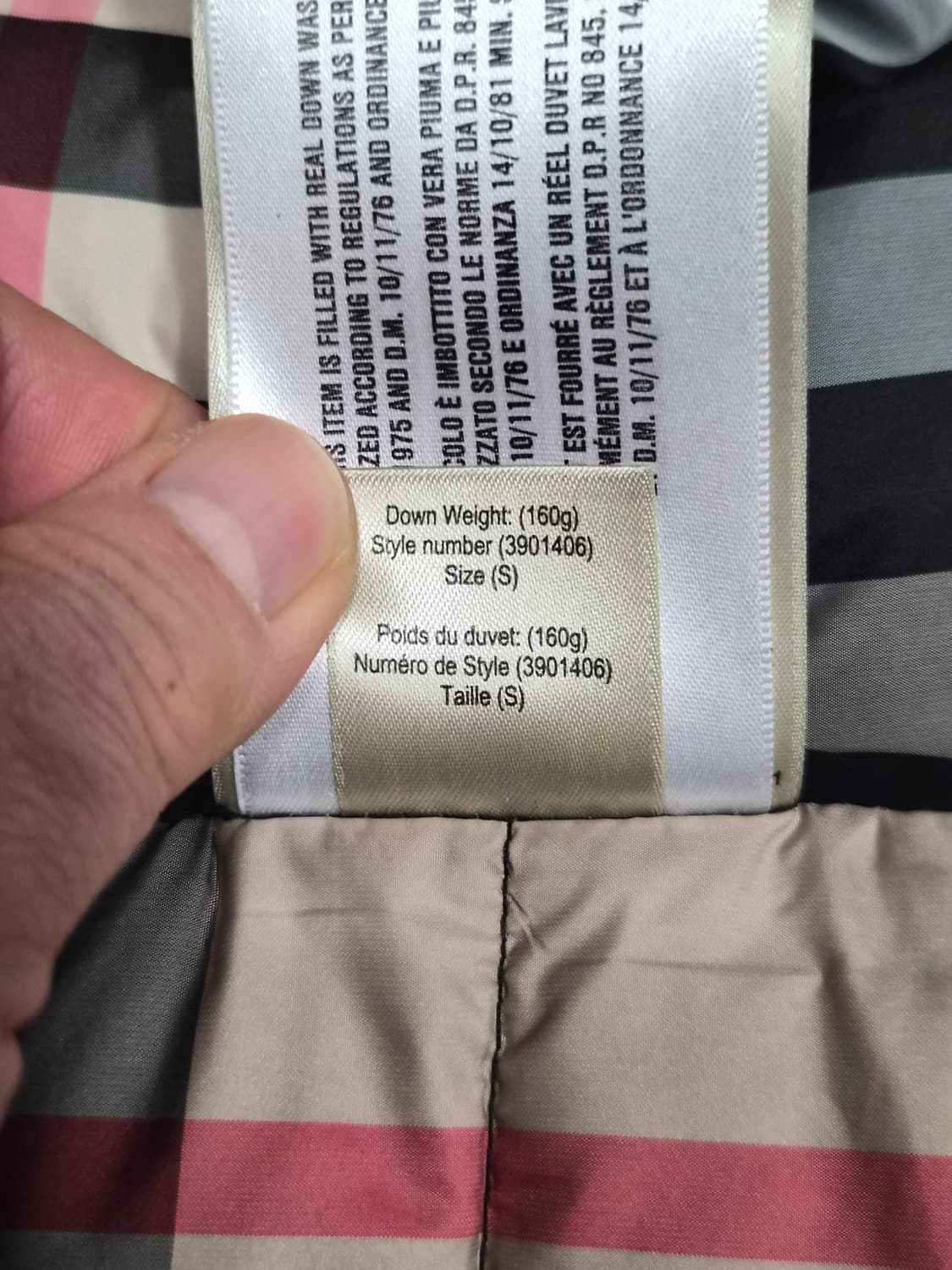 (정품) 버버리 브릿 롱패딩 S (애쉬윅 명품 여자 자켓 점퍼) 상품이미지8