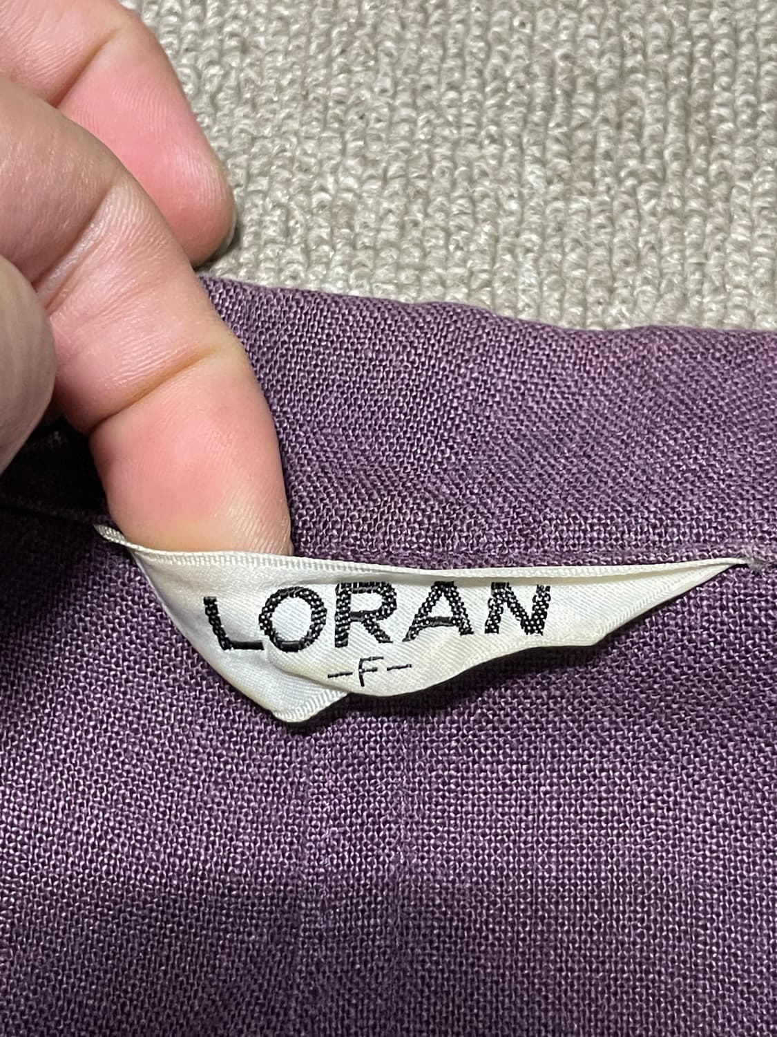 Loran 로랜 퍼플 리넨 자켓 J02745 상품이미지5