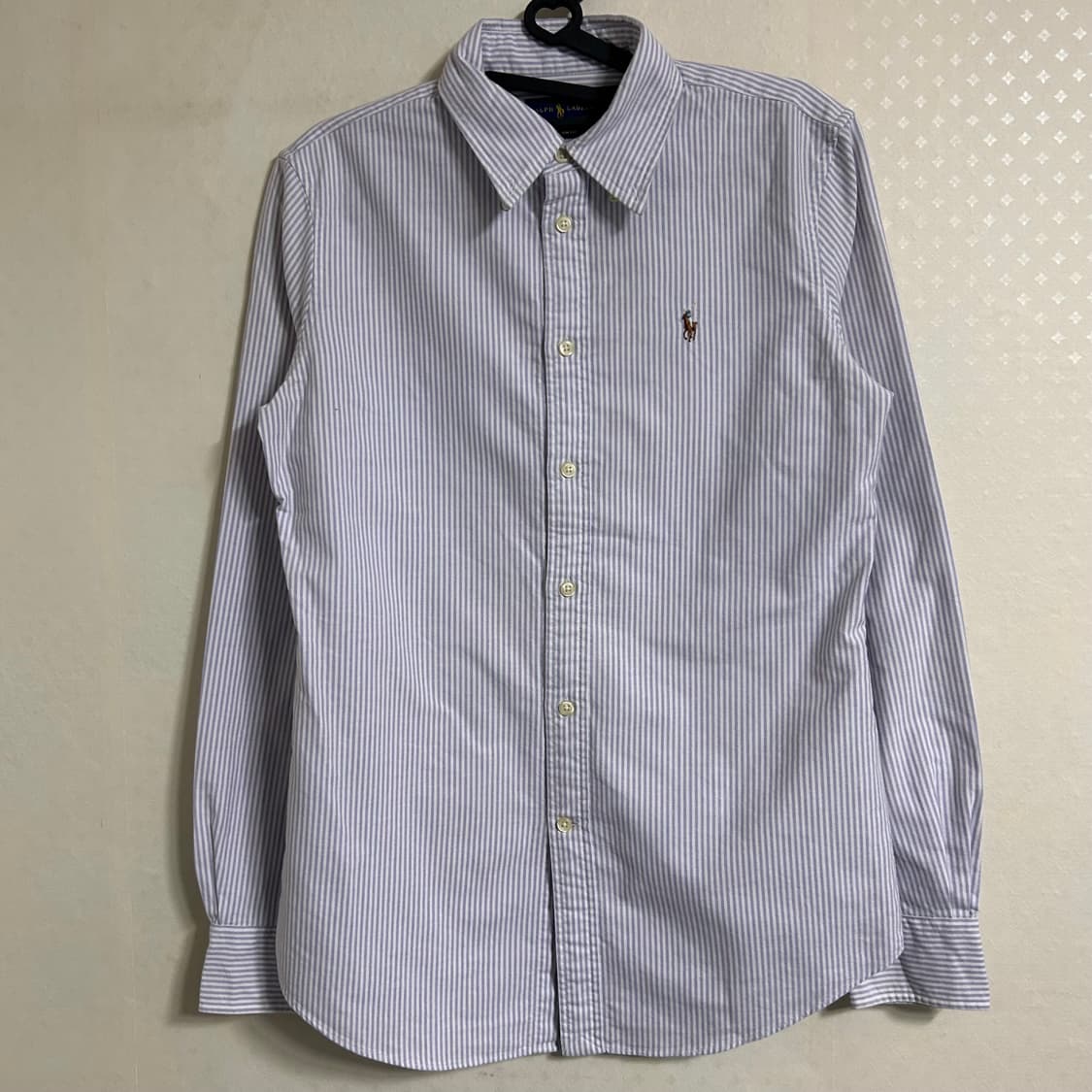 폴로 랄프로렌 신형 스트라이프 셔츠 연보라 S  상품이미지4
