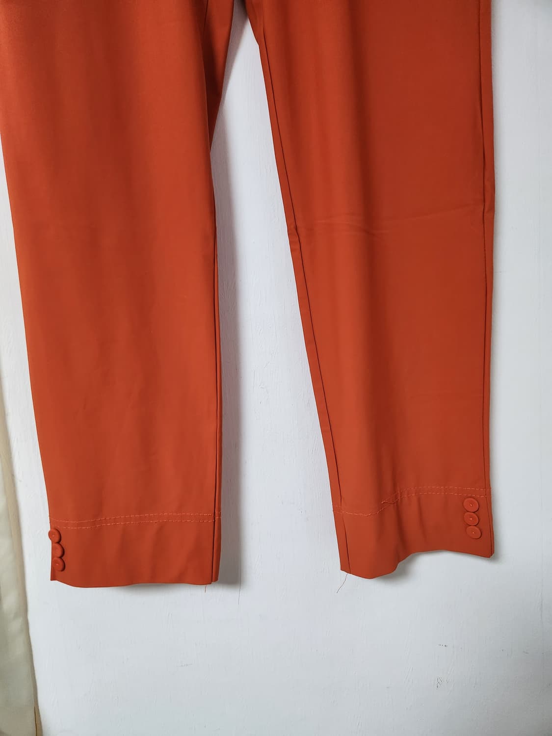 밴딩스판 오렌지색 여성바지 2XL(32~34) 상품이미지3