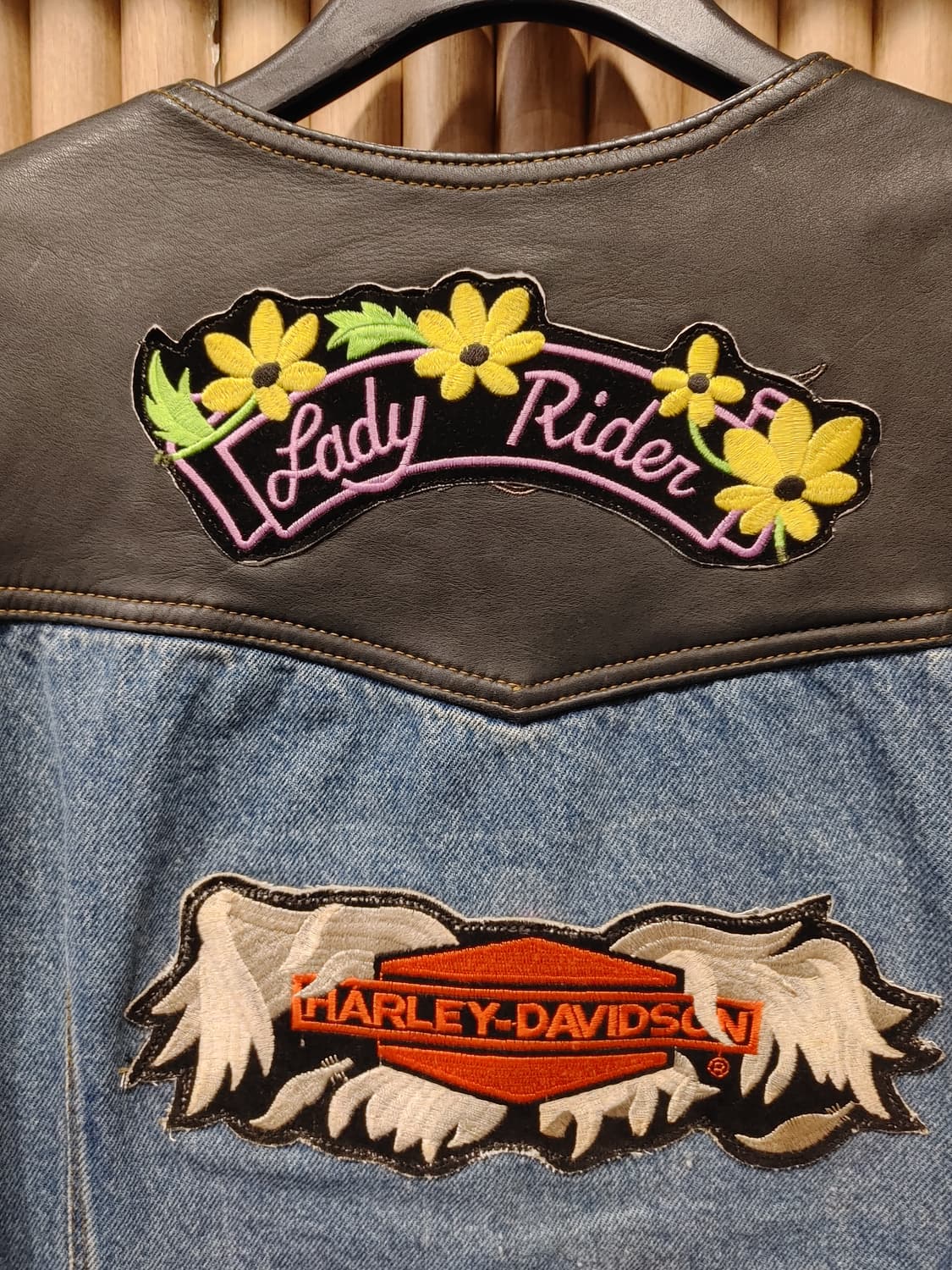 무배) 할리 데이비슨 데님 베스트 자켓 - L 상품이미지8