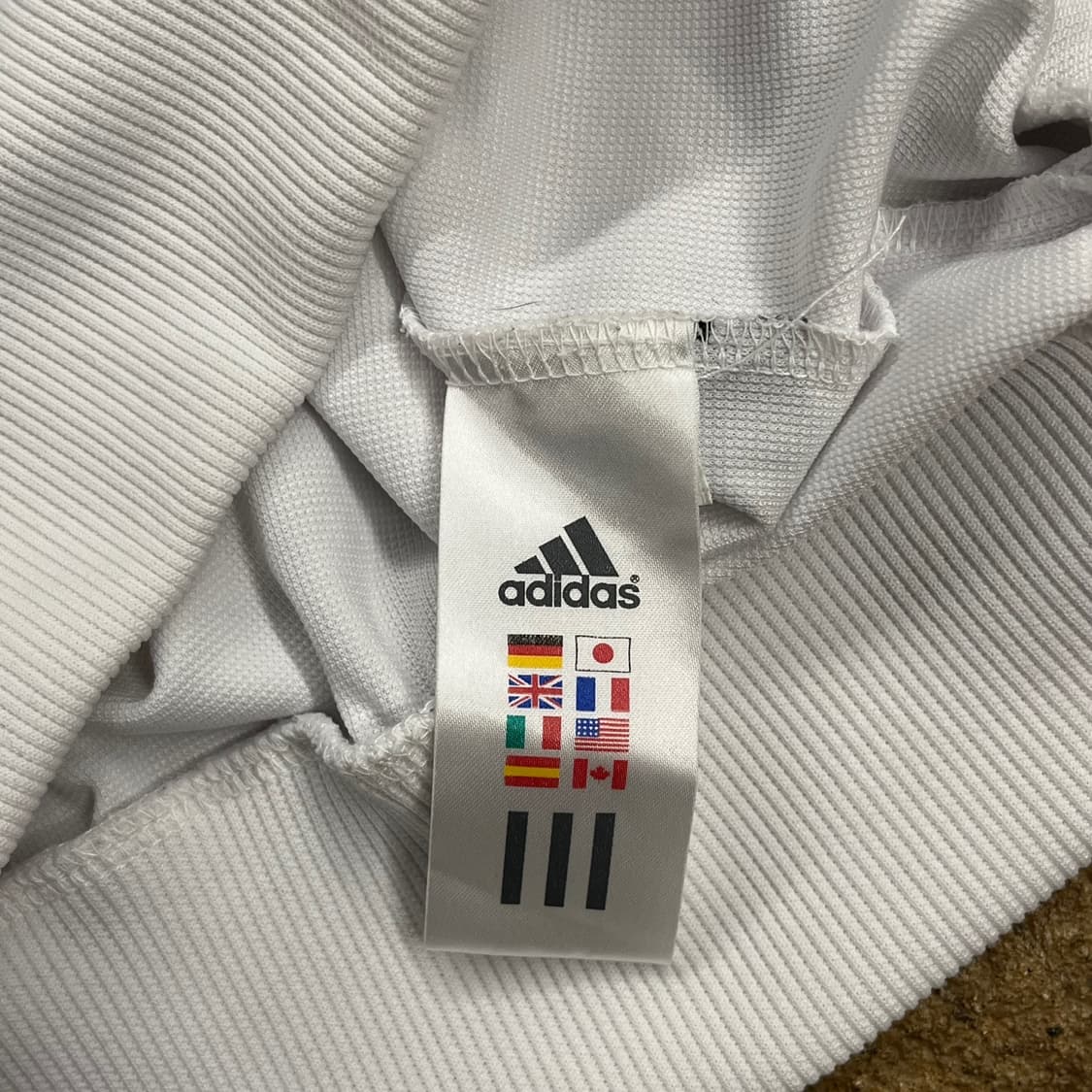 아디다스 화이트 골드 흰골 흰금 져지 트랙탑 110 상품이미지6