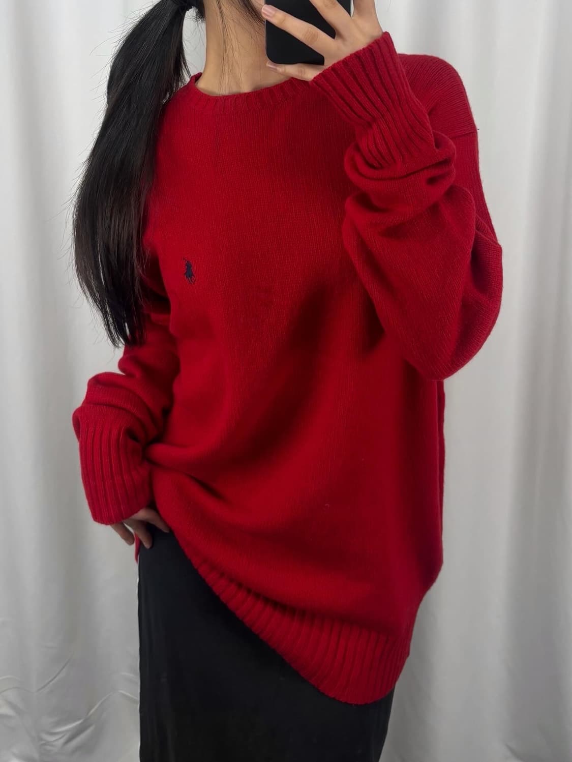 폴로 레드 램스울 니트 상품이미지2
