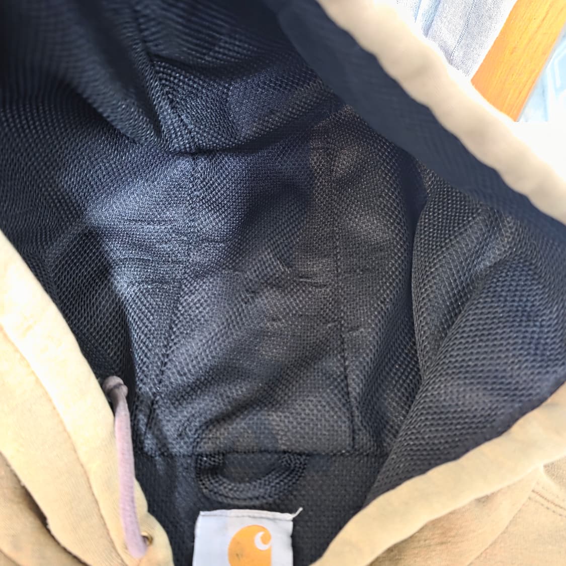 [2XL] 빈티지 칼하트 더블페이스 트래쉬드 썬페이드 써멀 후드집업 상품이미지5