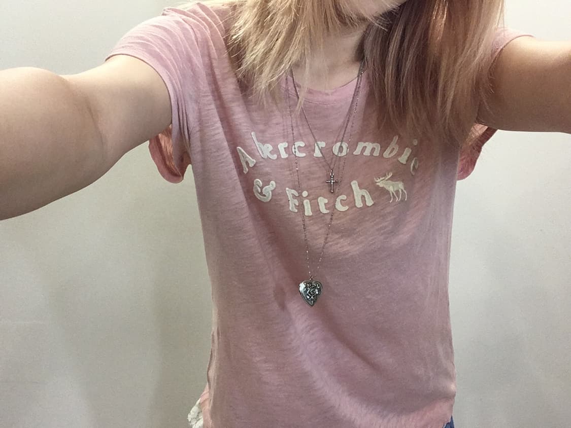 Abercrombie highteen pink t shirt 상품이미지5