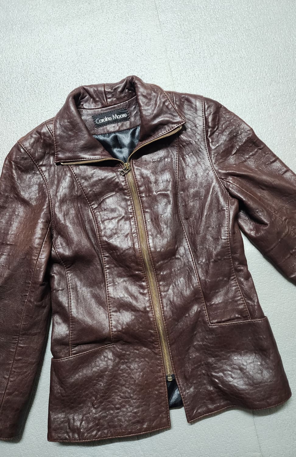 뉴질랜드 Caroline Moore 램스킨 양가죽 자켓 상품이미지5