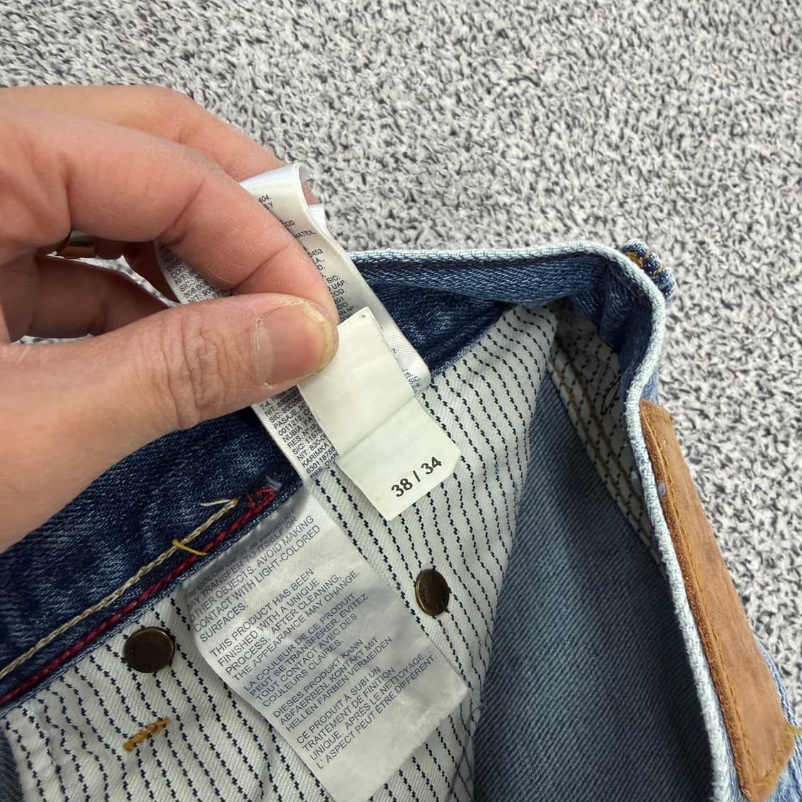 38/34 타미힐피거 워싱 데님팬츠 0127H2 상품이미지4