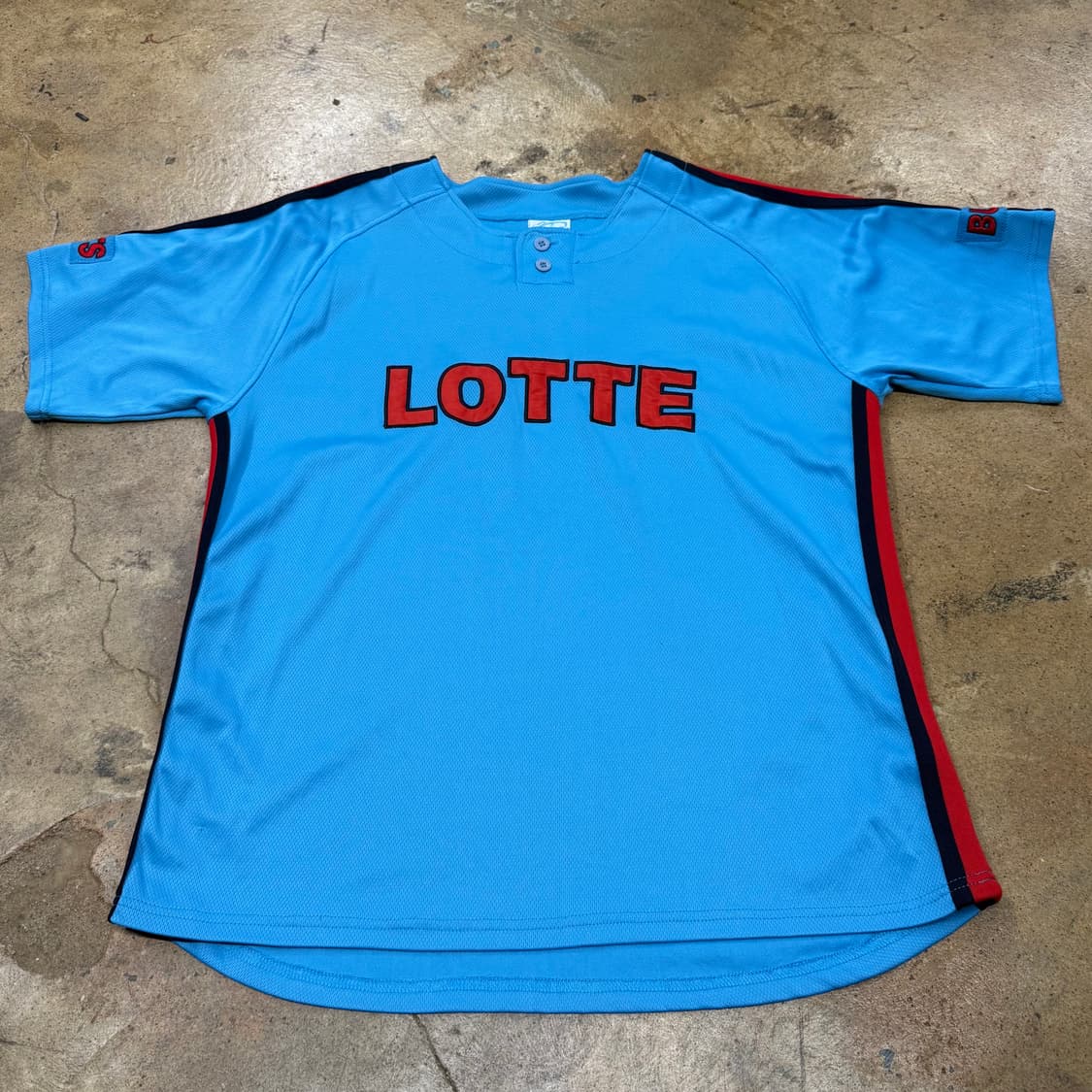 [105] 롯데 자이언츠 야구 유니폼 하늘색 b17 상품이미지2