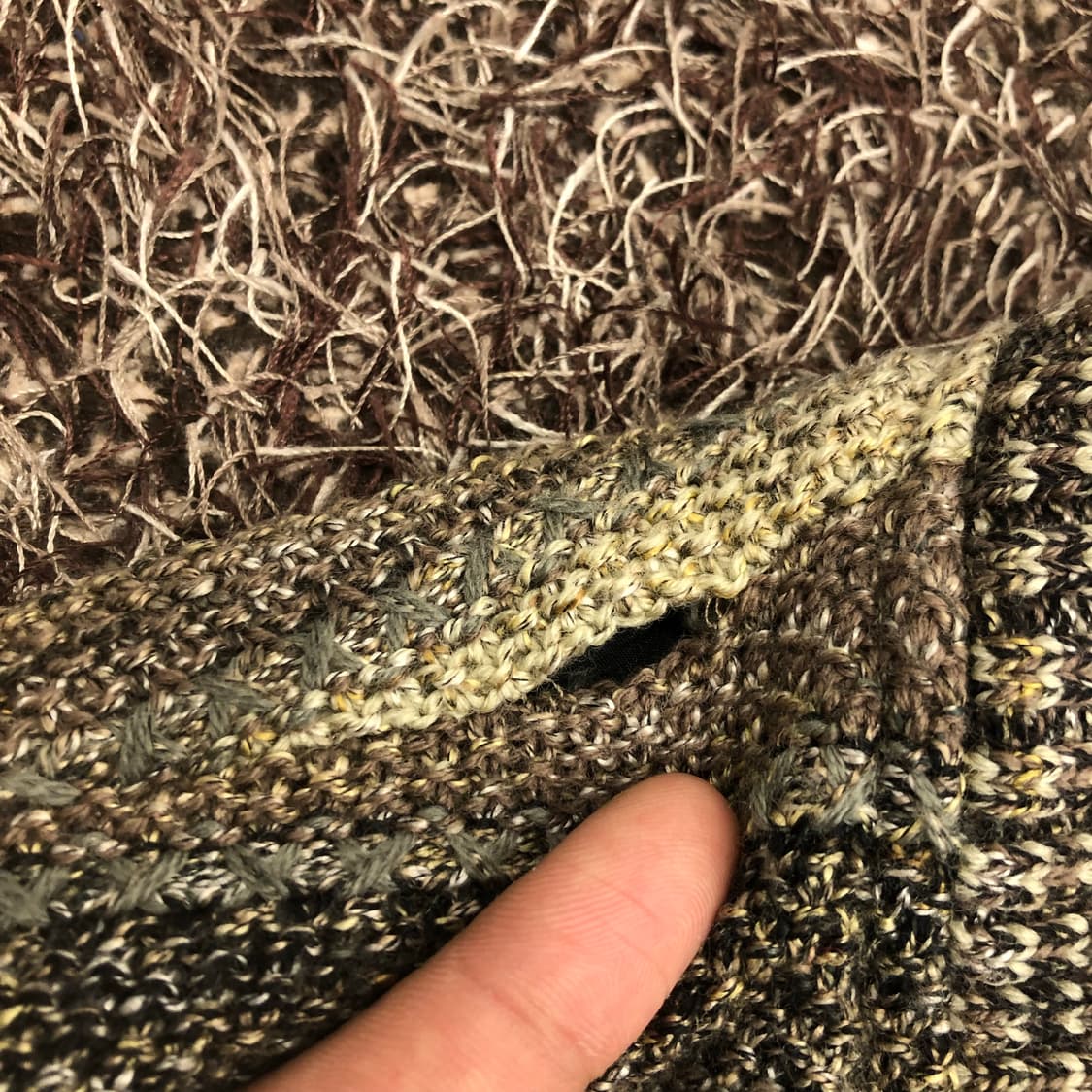 미쏘니 리버시블 멀티컬러 패턴 니트 자켓 상품이미지6