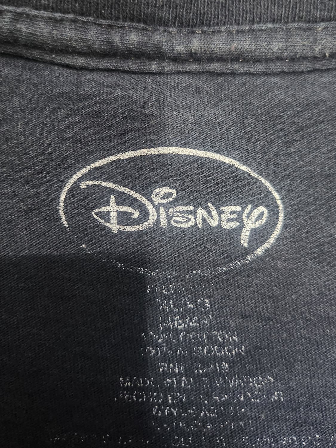 디즈니 미키마우스 지구 로고 반팔티 XL 상품이미지3