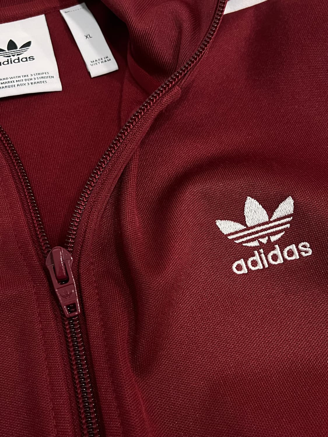 아디다스 베켄바우어 버건디 져지 트랙탑 XL 105 상품이미지8
