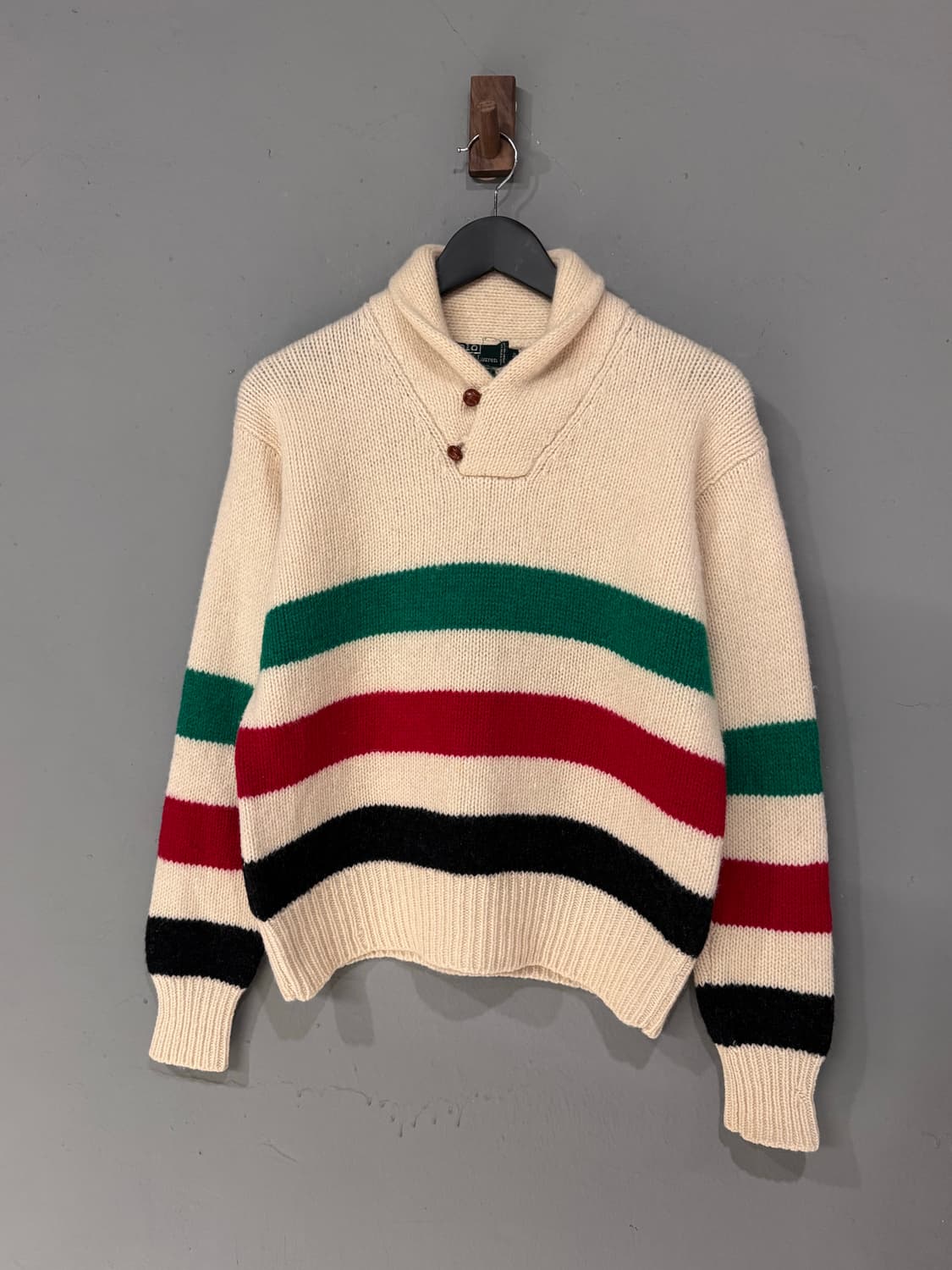 90s 폴로랄프로렌 허드슨베이 숄카라 니트 상품이미지1