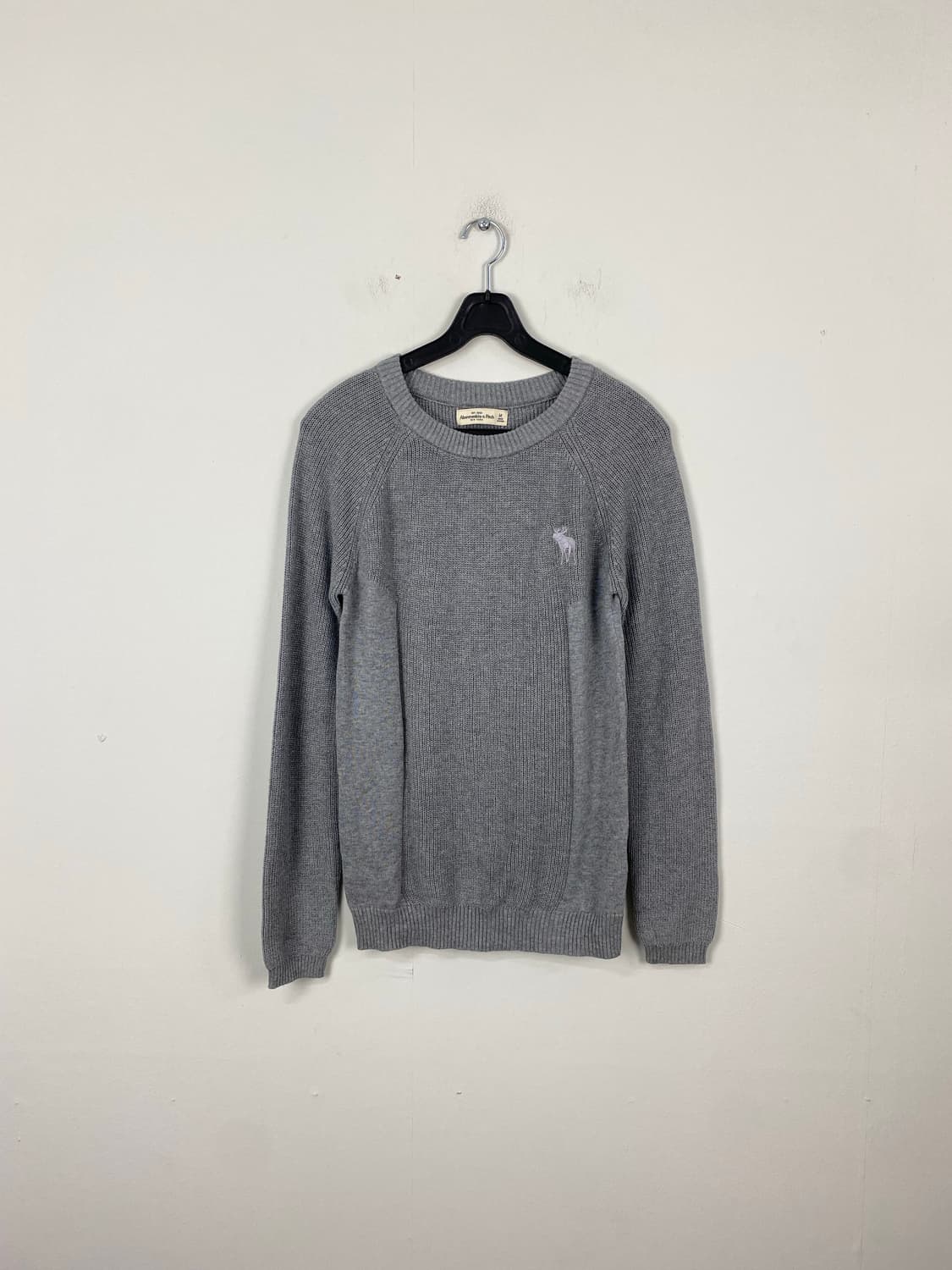 아베크롬비 코튼 혼방 니트 스웨터 그레이 M <668> 상품이미지1