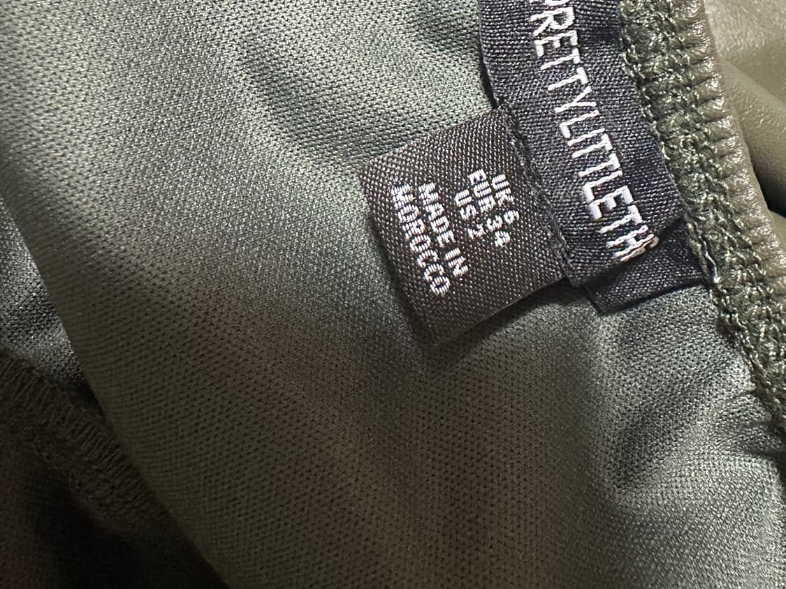 PLT 카키 레더 바디수트 UK6 상품이미지4