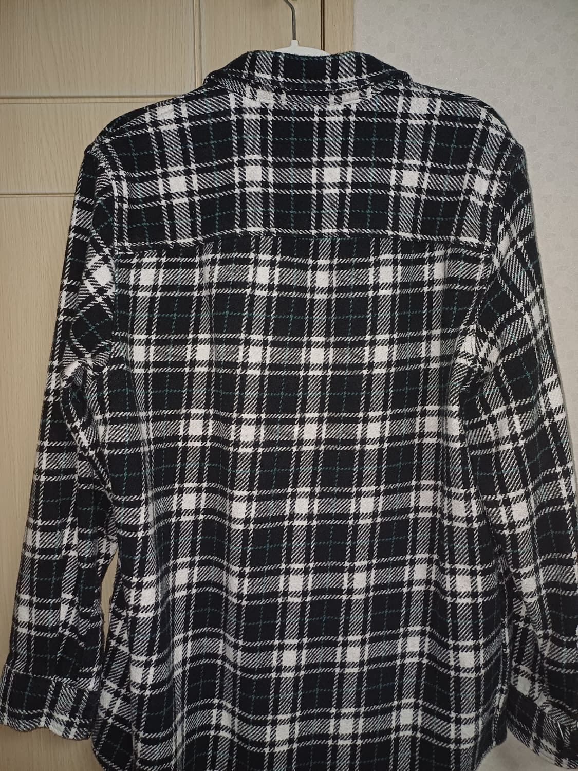 자라 체크 셔츠 자켓 L 상품이미지4
