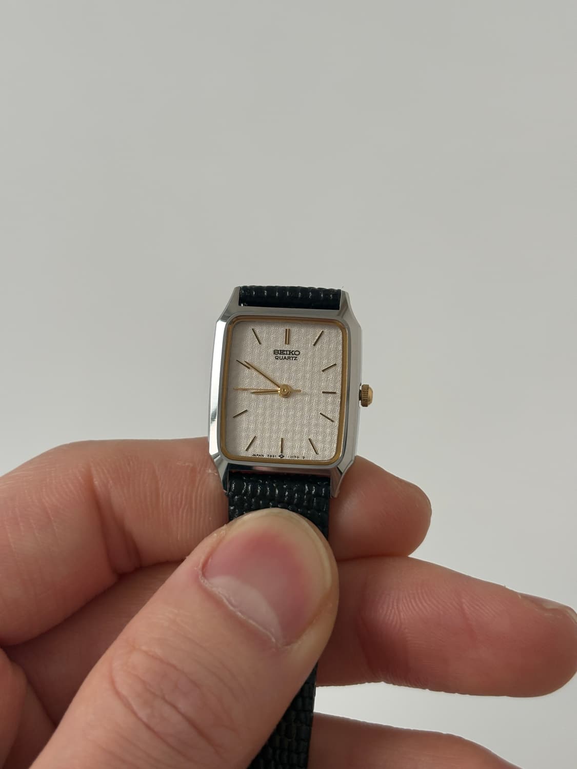 1980s Texture Dial Tank Ladies Quartz 상품이미지2