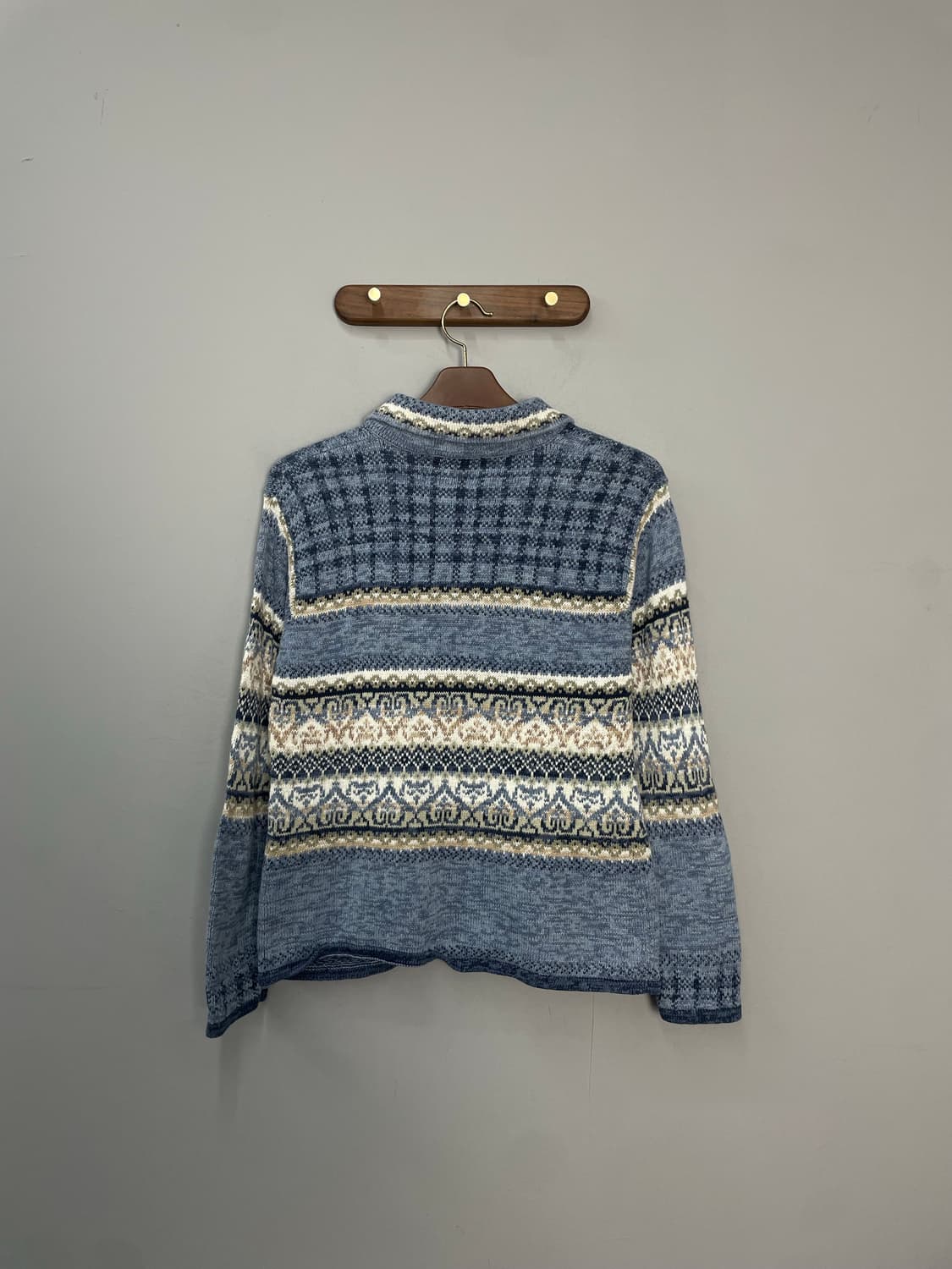 빈티지 노르딕 패턴 가디건 집업 H2149 상품이미지4