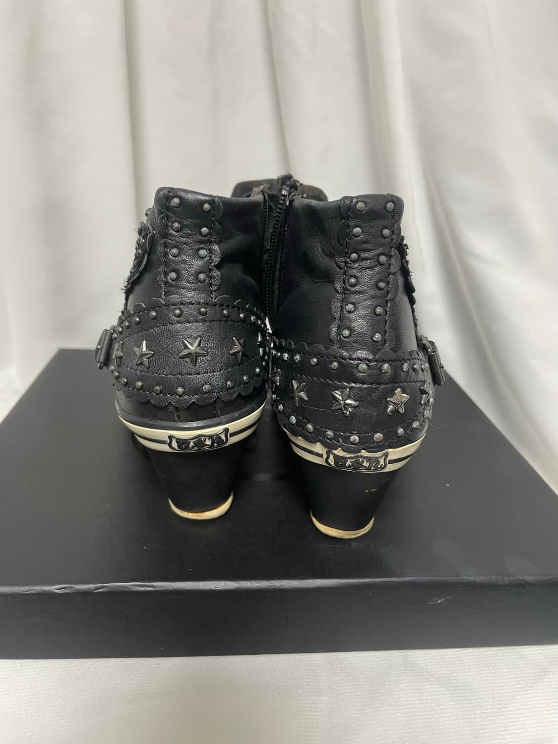 Ash-stud buckle high heel boots  상품이미지6