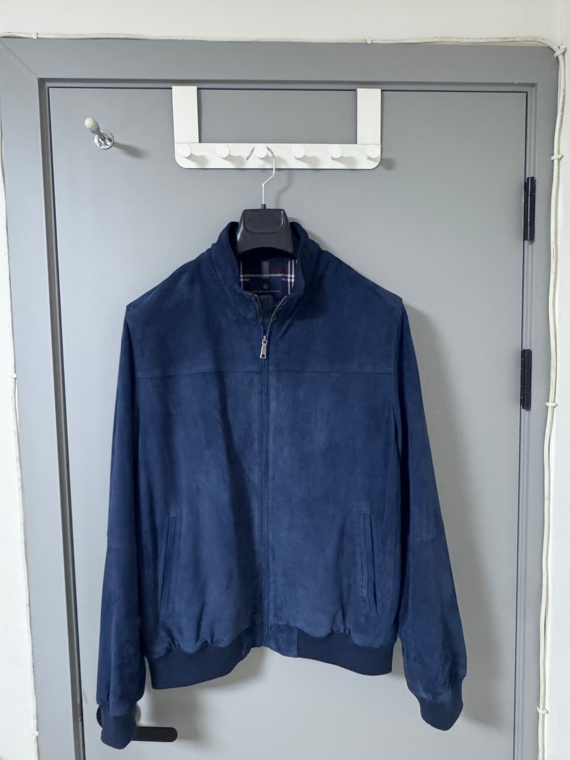 브룩스브라더스 네이비 스웨이드 블루종 봄버자켓 상품이미지2