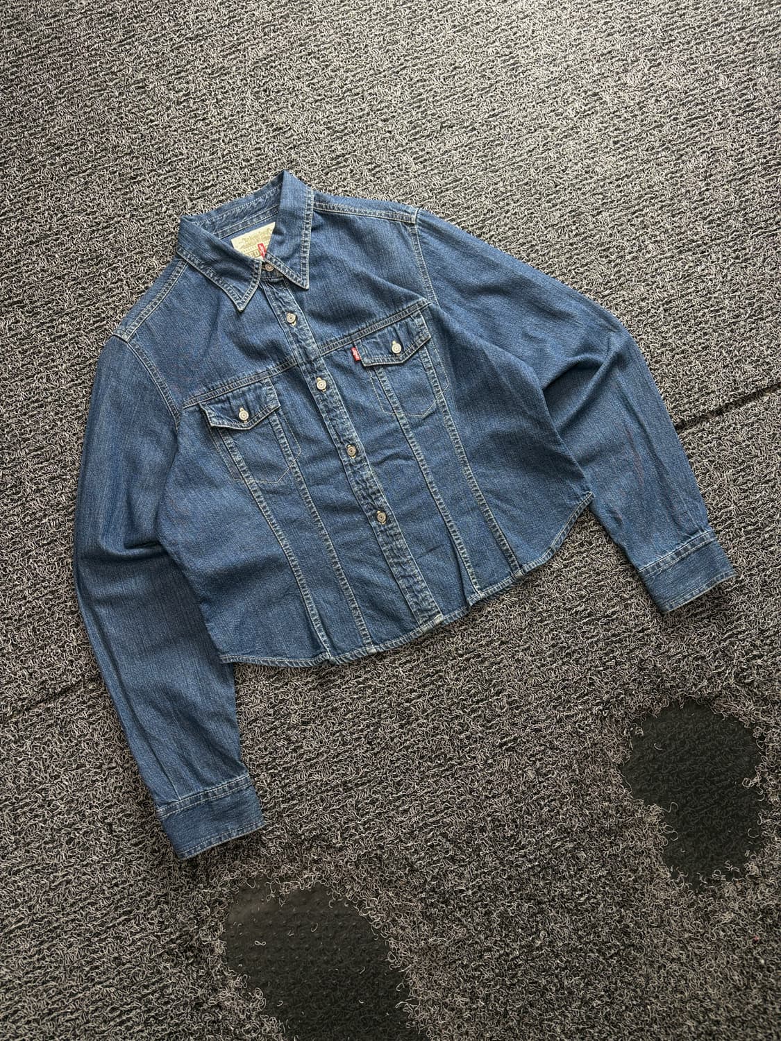 리바이스 레드 탭 오리지널 크롭 데님 트러커 자켓 4151 상품이미지1