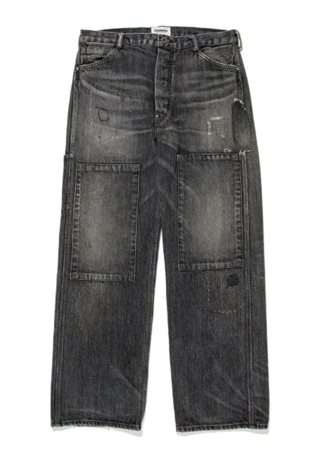 바우와우 24fw 30s 블랙데님 팬츠 리페어 L사이즈 상품이미지1