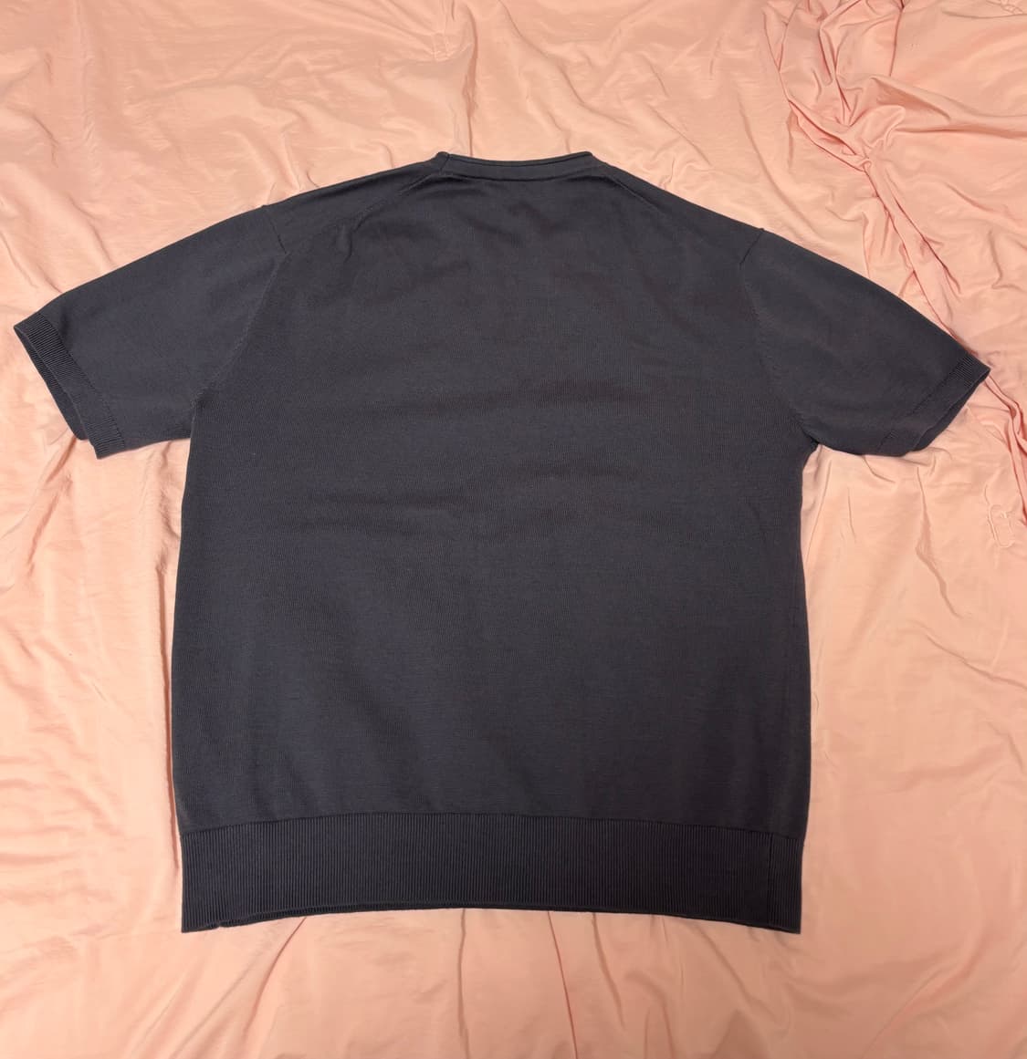 LOUNGE COTTON KNIT T-SHIRTS (CHARCOAL) 상품이미지4
