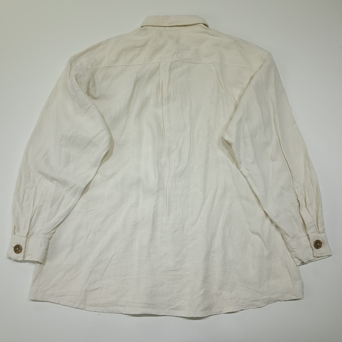 CL888 XL 컨트리라인 90s 독일 트라흐텐 바라리안 린넨 알펜 셔 상품이미지6