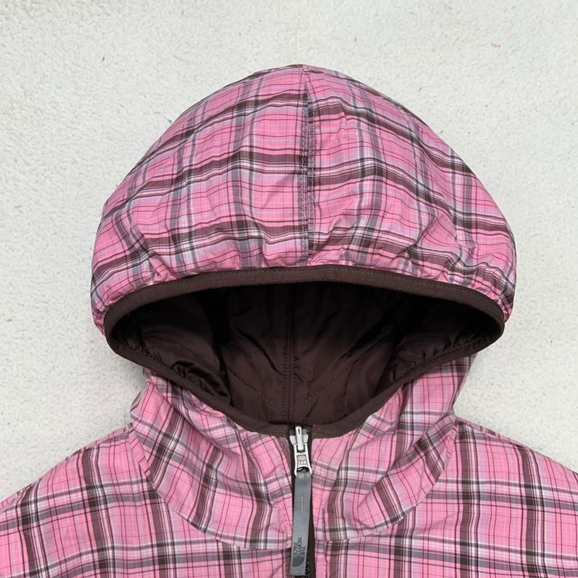 노스페이스 리버시블 브라운-핑크 패딩 550 상품이미지8