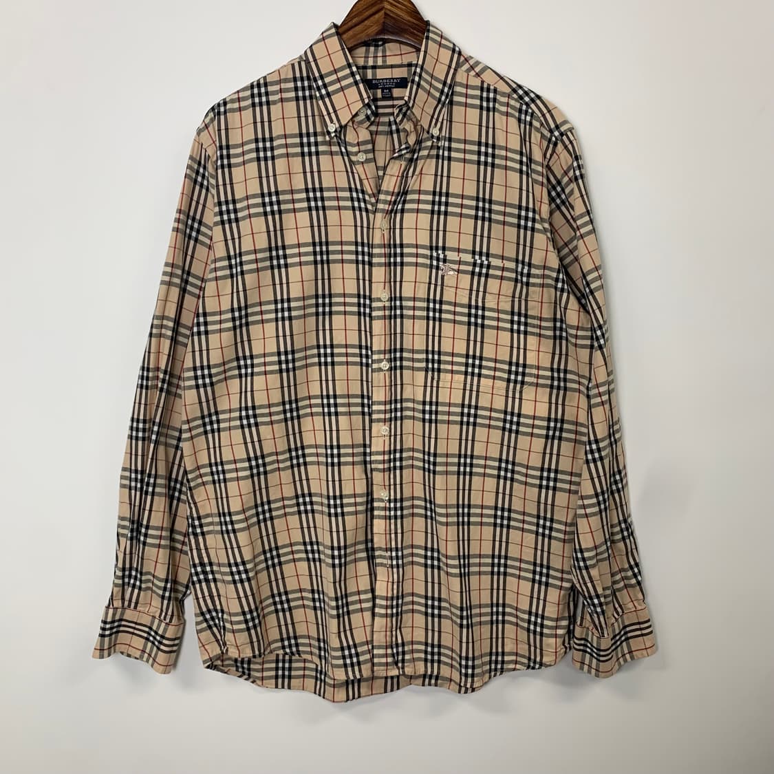 버버리 포켓 자수로고 노바체크 셔츠 상품이미지2