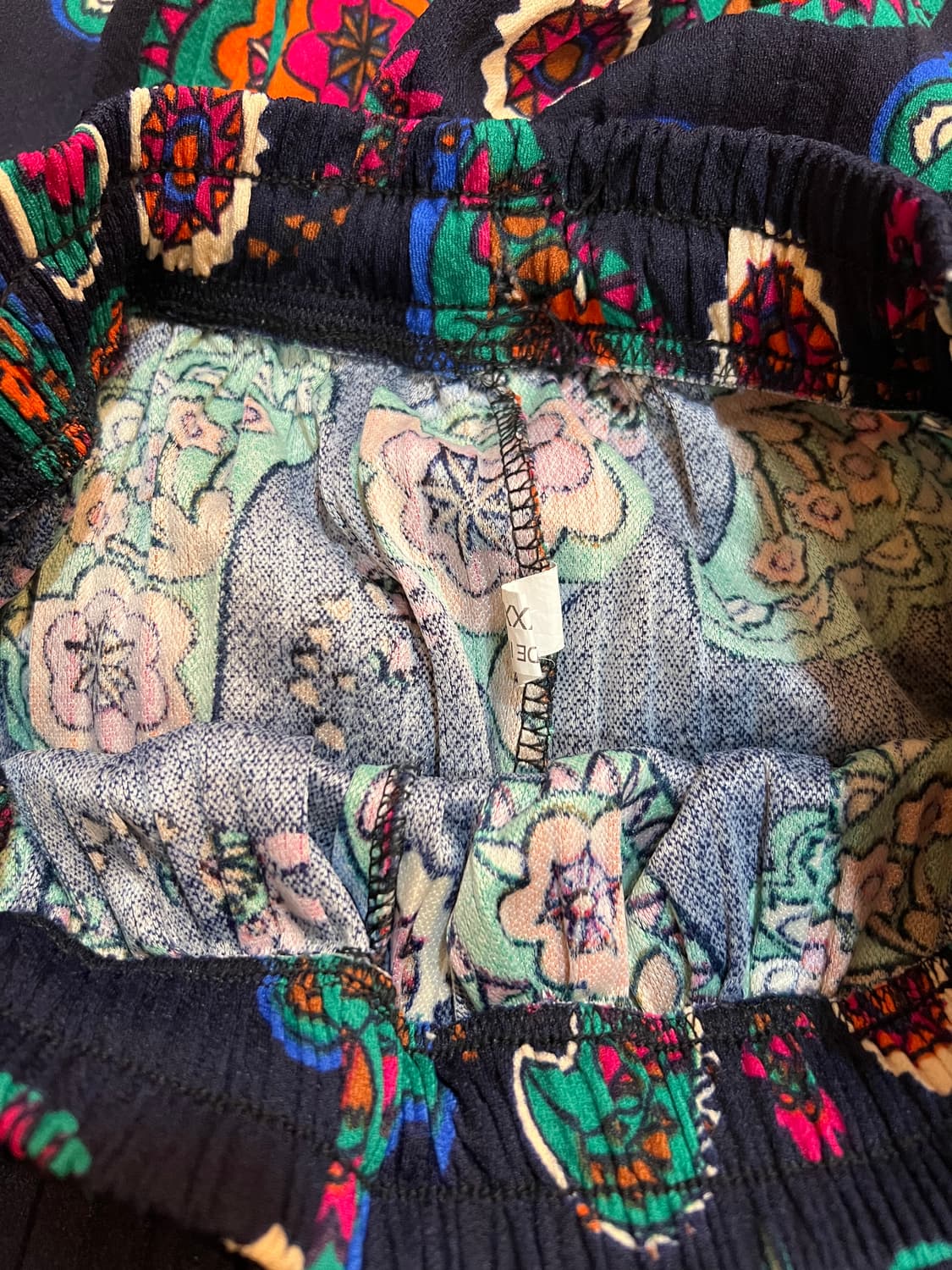 쇼핑몰 여성 에스닉 페이즐리 플리츠팬츠 플리츠바지 상품이미지6