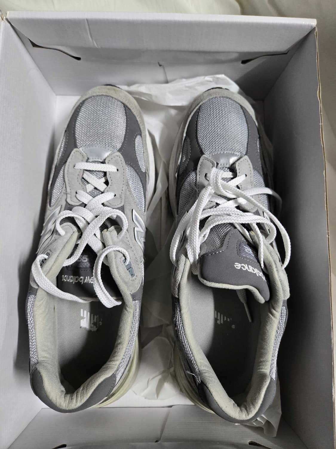 정품 뉴발란스 992 그레이 295. 285~290 스니커즈 상품이미지3