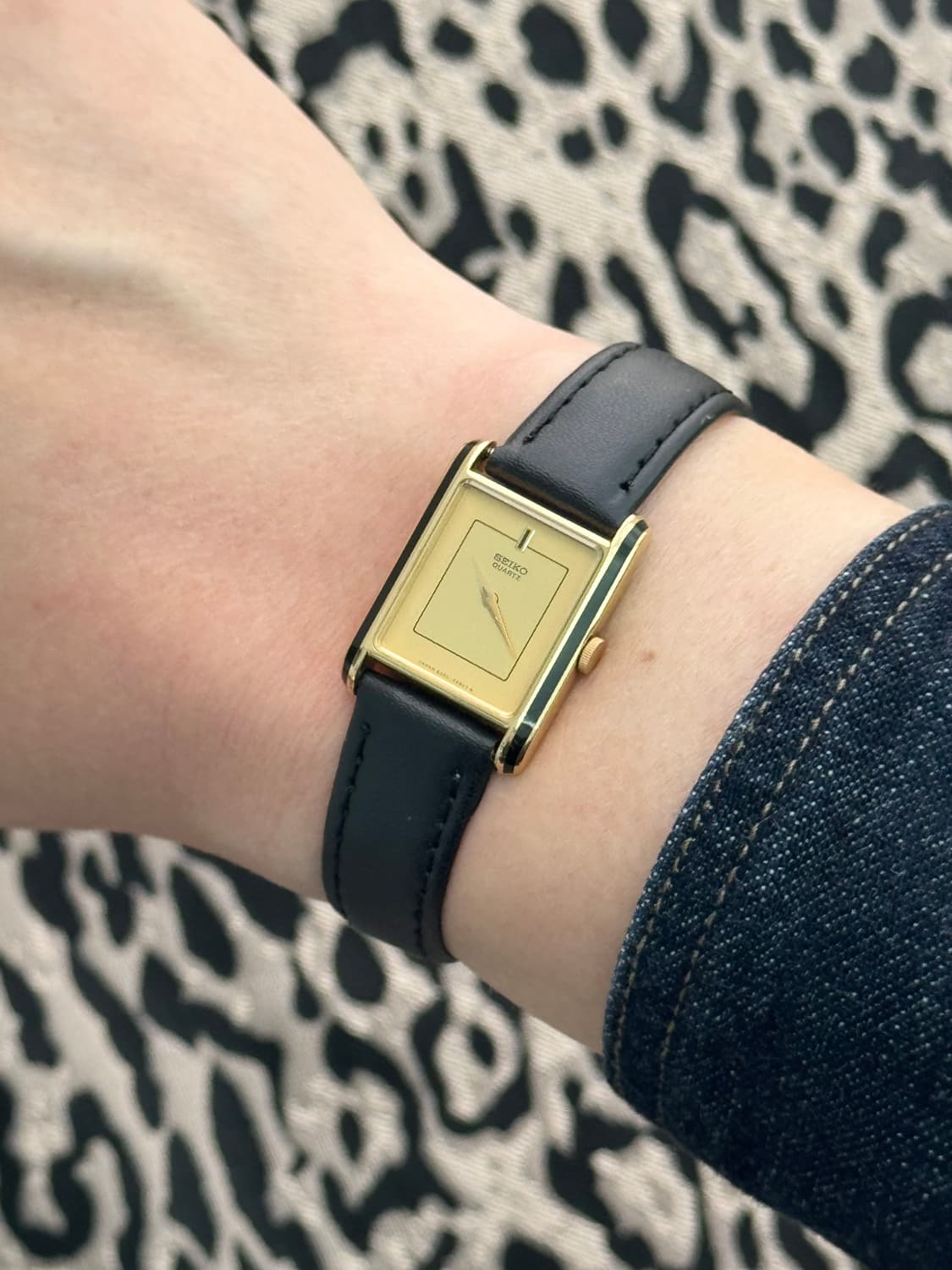 80s 빈티지 세이코 탱크쿼츠 희귀 상품이미지10