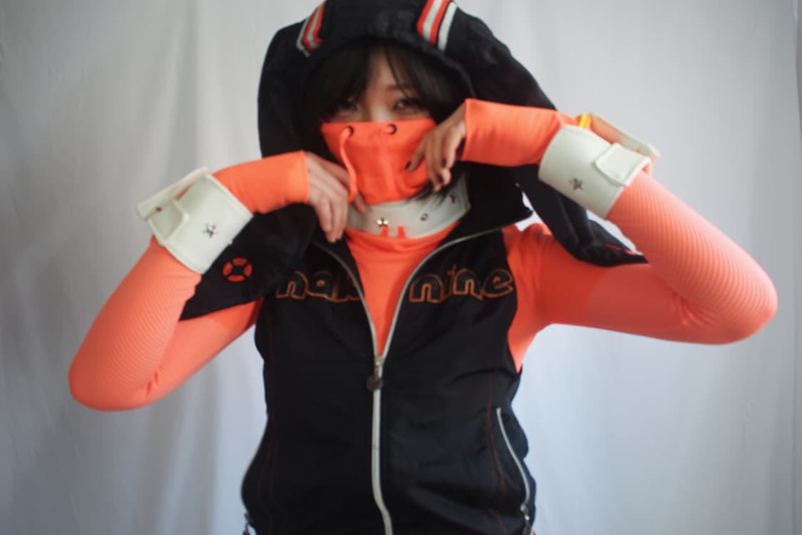Nike NEON Orange high neck mask top 상품이미지9