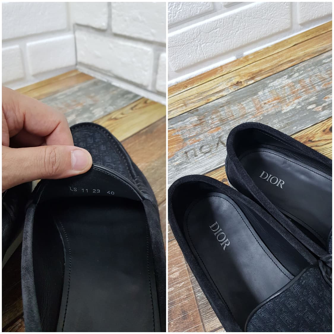 [40/정품] 디올 그랑빌 로퍼 블랙 상품이미지4