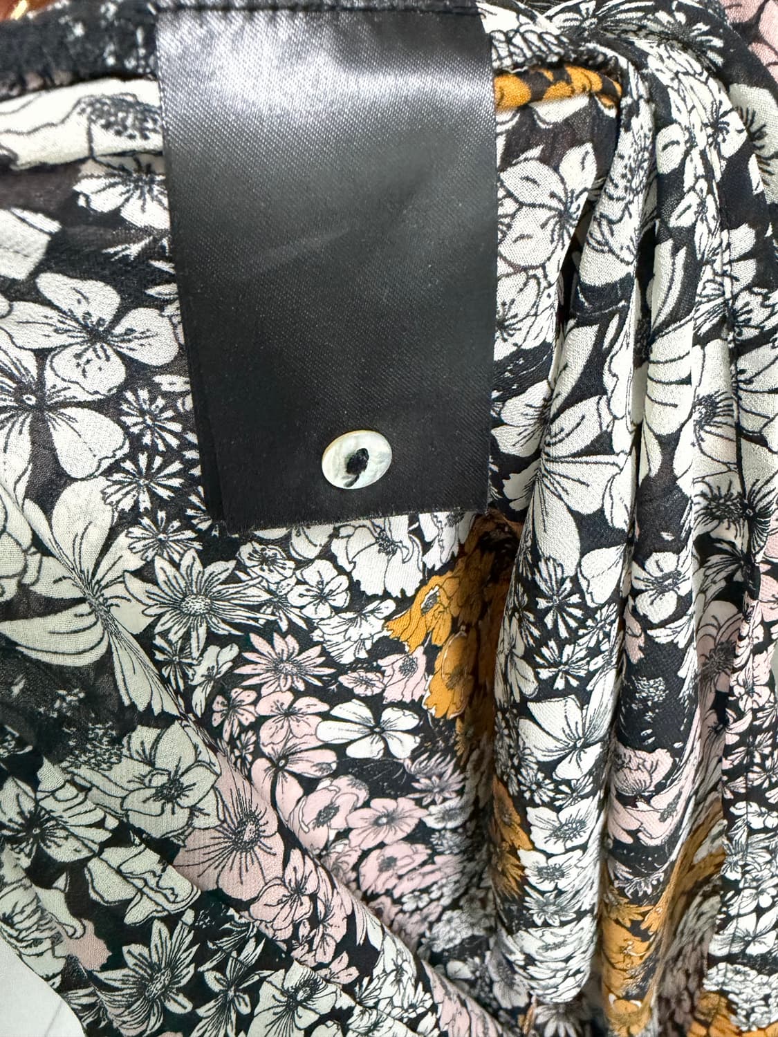 H&M 차이나카라 플라워패턴 블라우스 상품이미지10