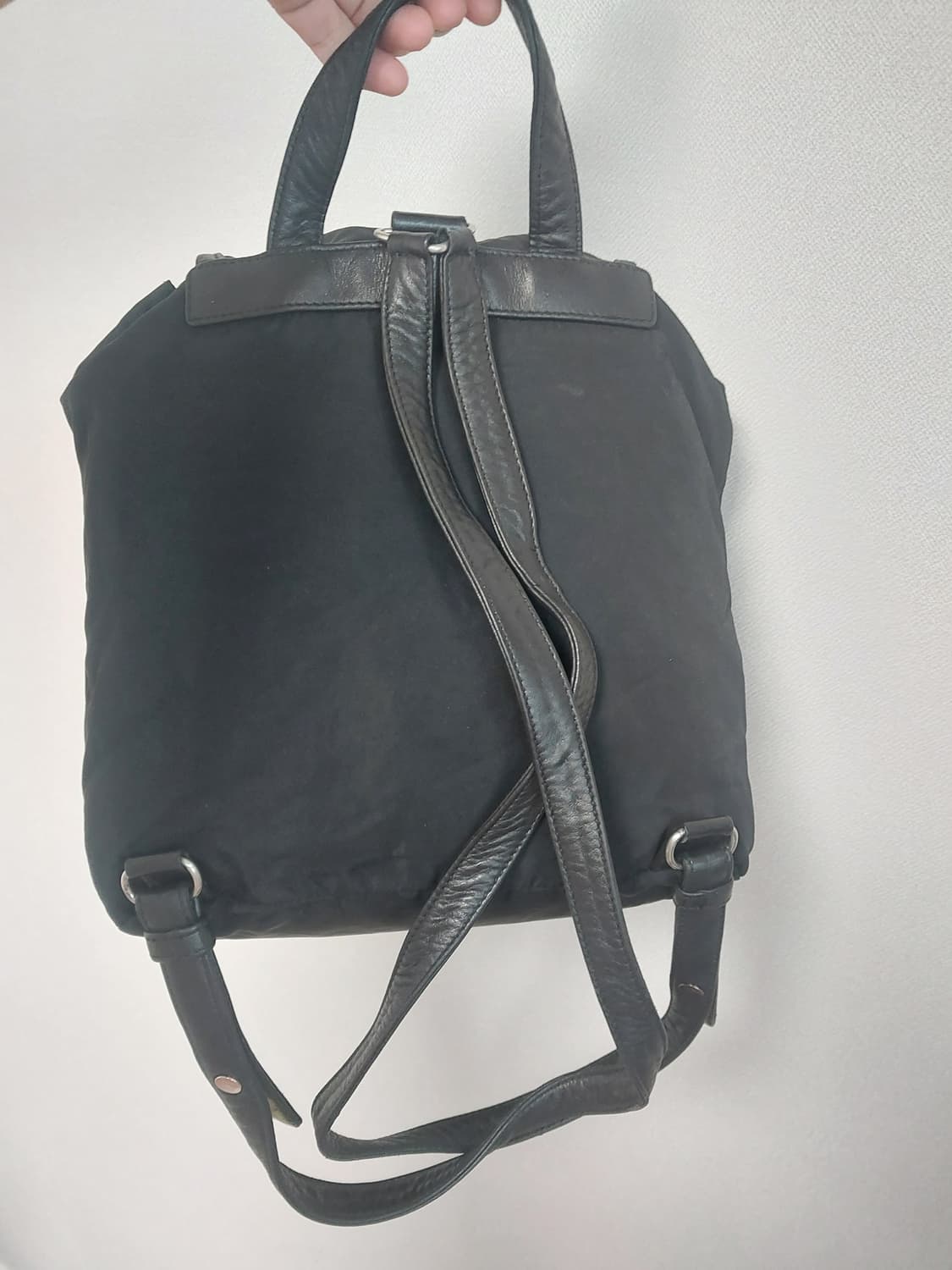 정품 프라다 빈티지 나일론 백팩 상품이미지5