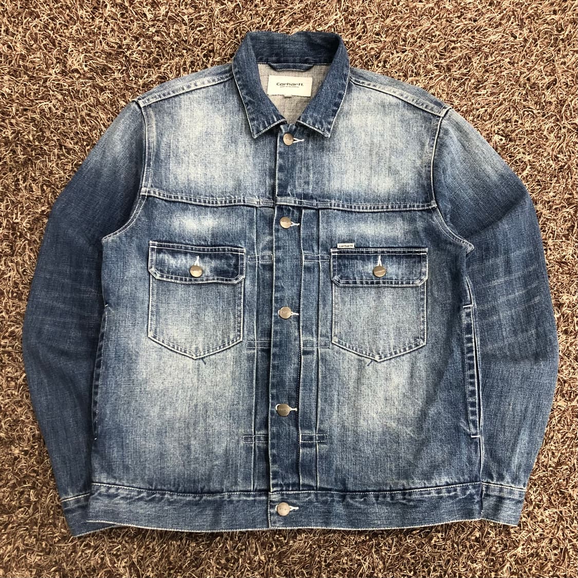 칼하트 워싱 데님 자켓 상품이미지1