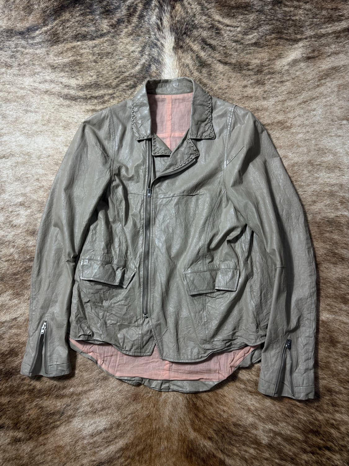 Undercover Stud Cow Leather Jacket 상품이미지6
