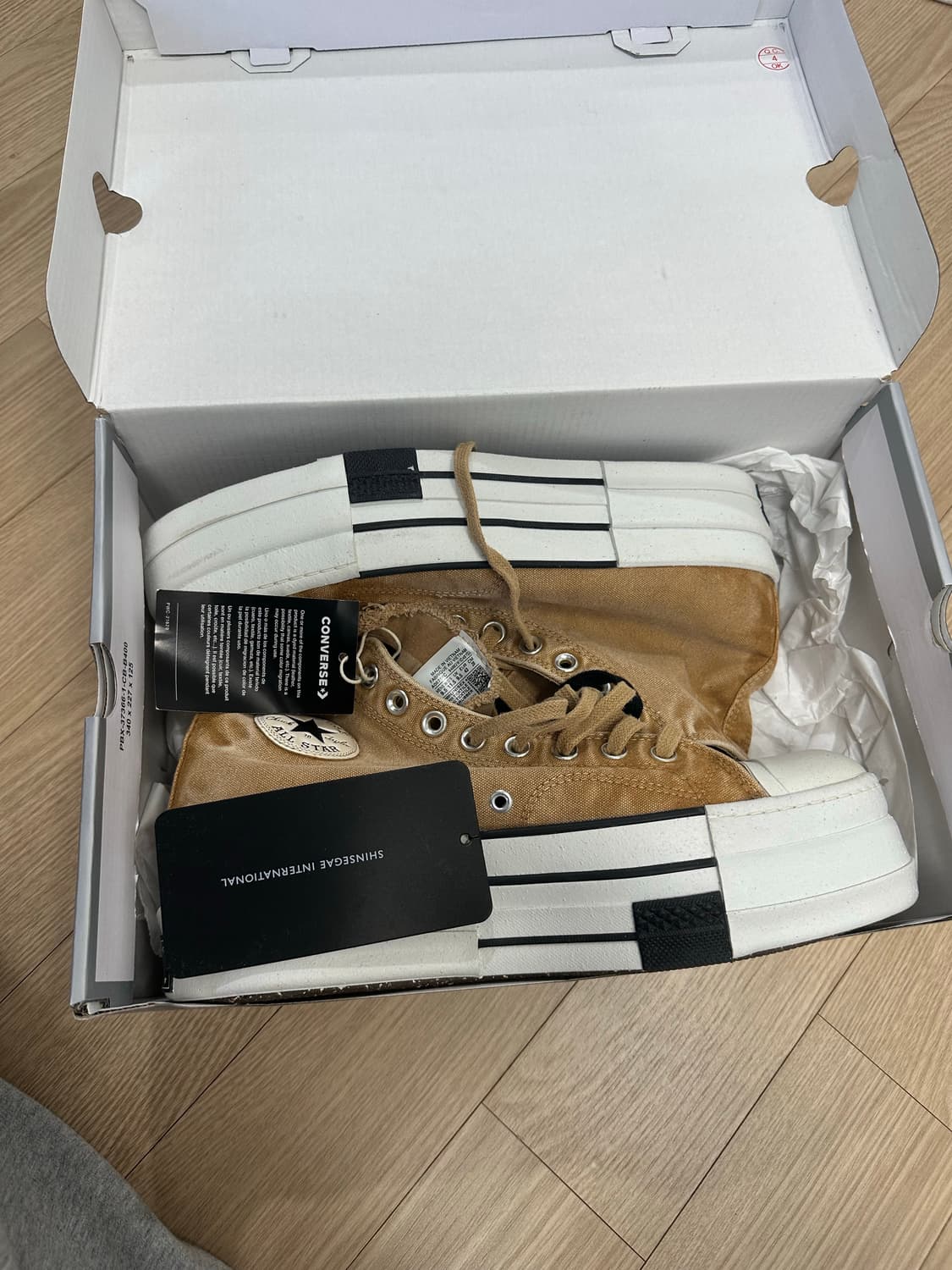 컨버스 다크쉐도우 더블 다크스타 오버다이 척 70 하이 블론드 새상품 2 상품이미지3