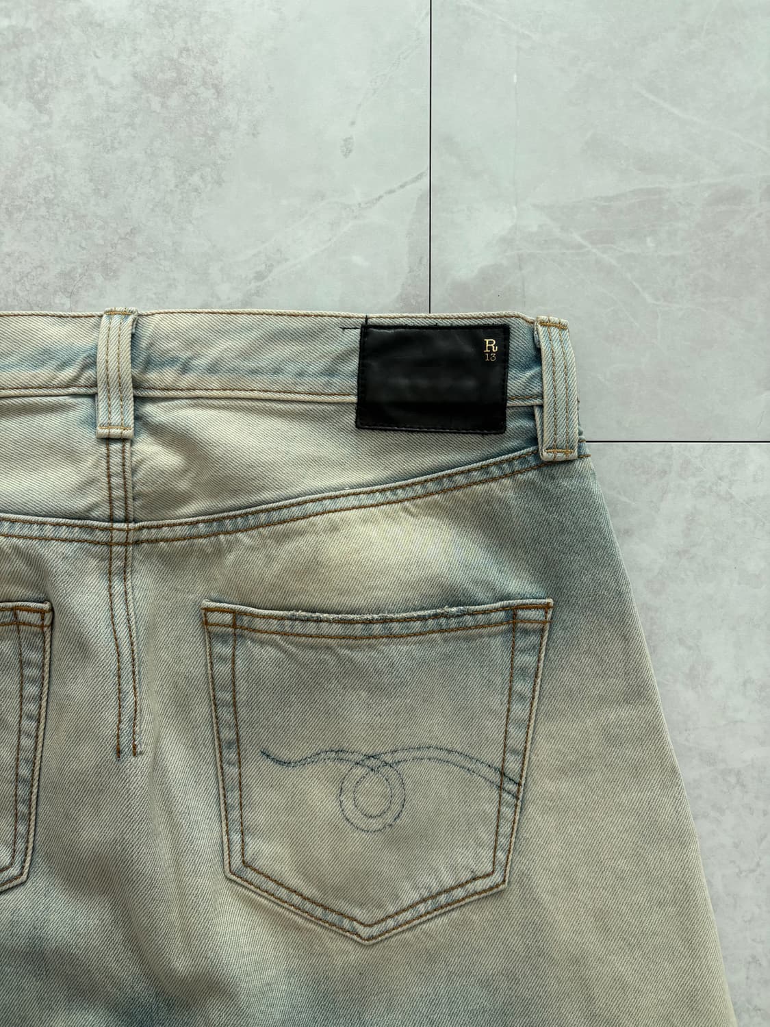 R13 데님 반바지 상품이미지6