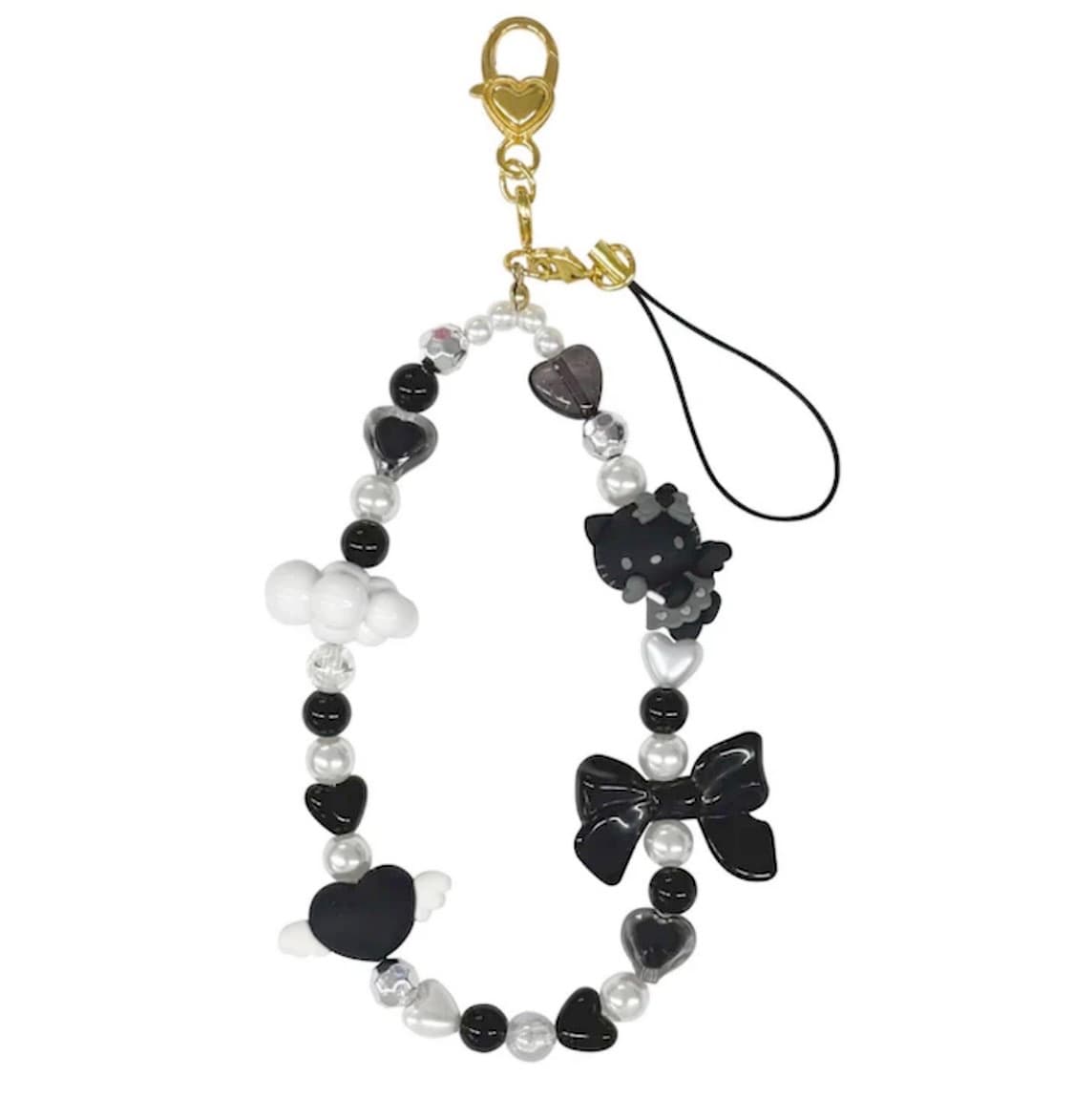 헬로키티 블랙엔젤 2way 스트랩 키링 상품이미지1