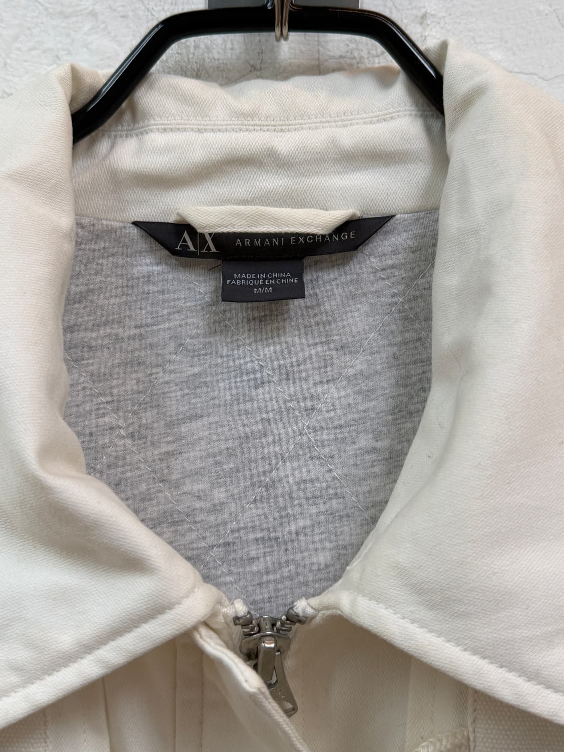 Armani Exchange 아이보리 더플 집업 자켓 M 상품이미지2