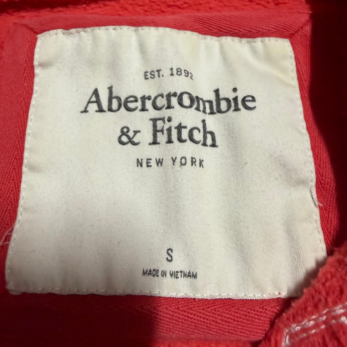 아베크롬비 코랄 후드집업 S 상품이미지3