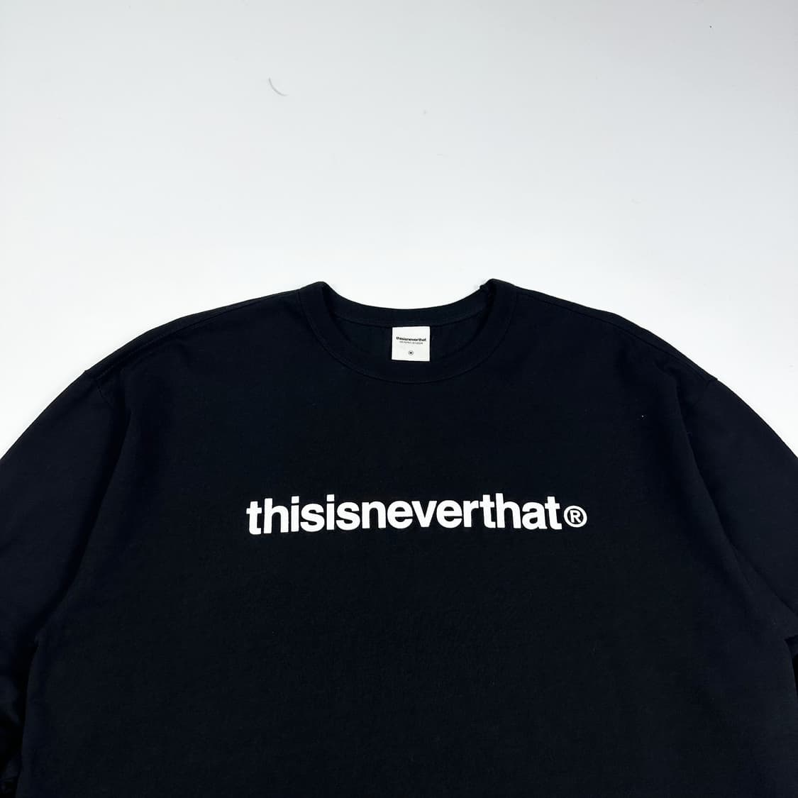 디스이즈네버댓 (디네댓) 블랙 롱 슬리브 맨투맨 (M) 상품이미지1