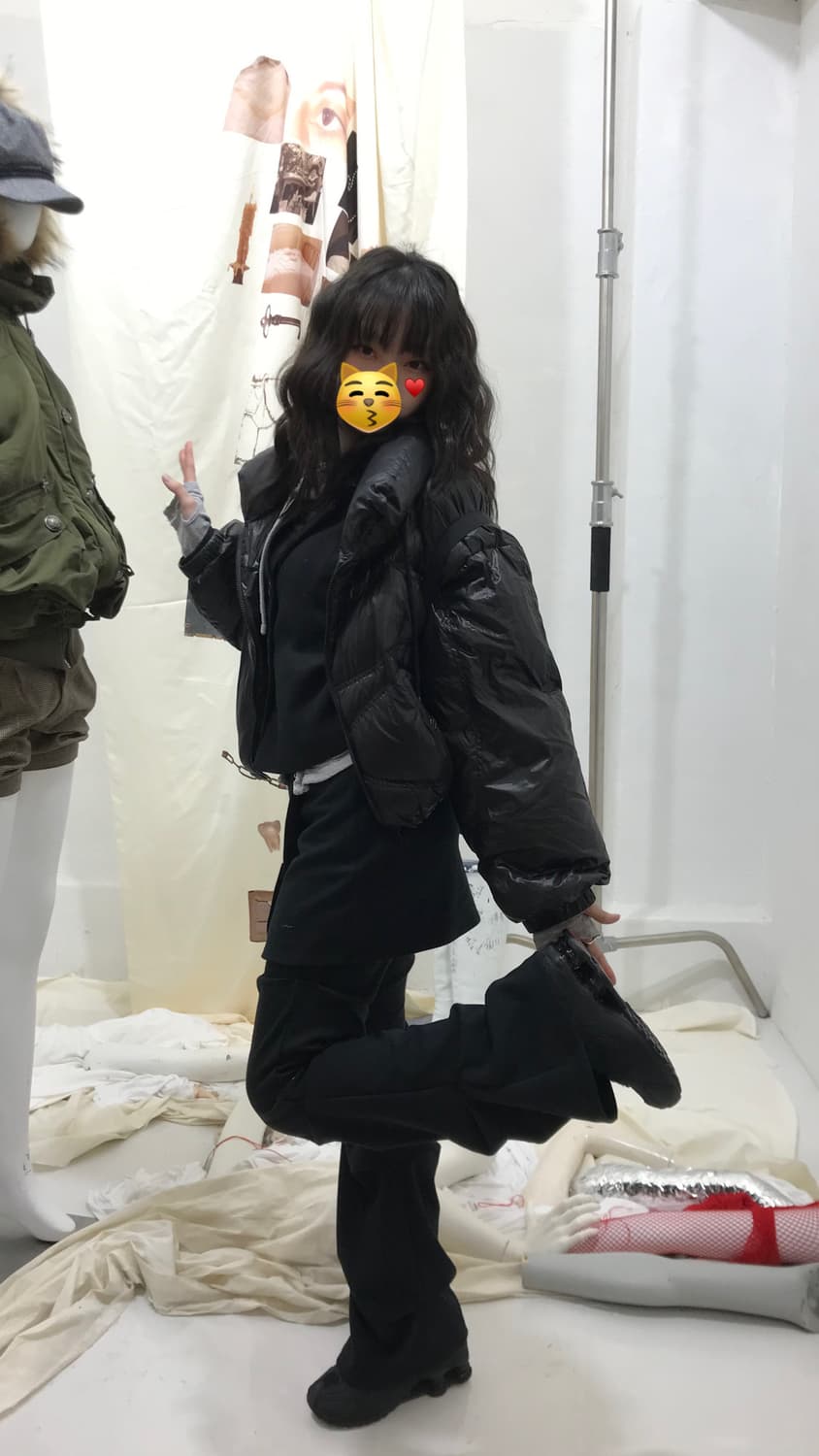 [S] 미스치프 에일리언 다운 자켓 -블랙 상품이미지10