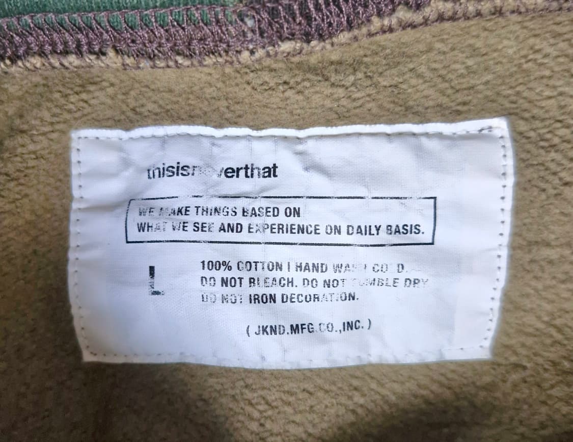 디스이즈네버댓 카모 후드티 L 상품이미지10