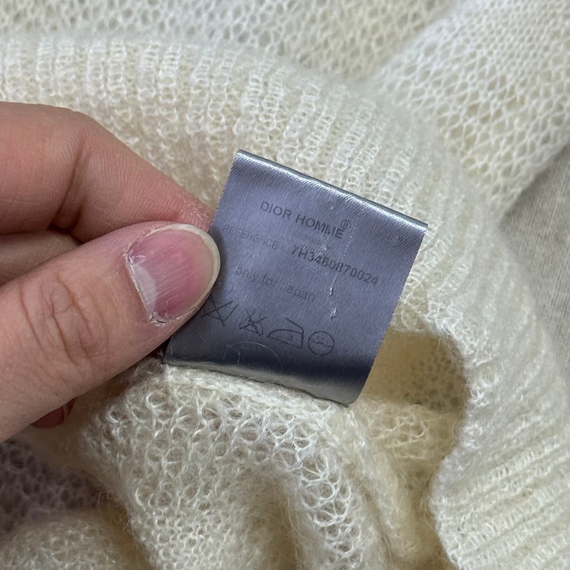 디올옴므 07A/W "Navigate" 모헤어 니트 S 상품이미지8