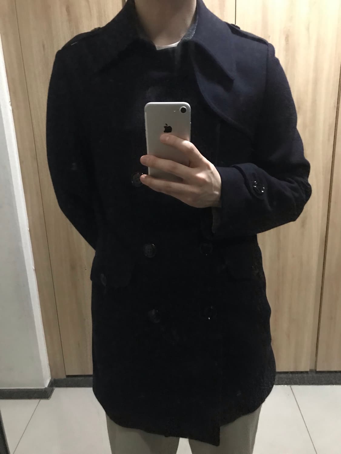 착샷o) 커스텀멜로우 캐시미어 블렌디드 피코트  상품이미지10