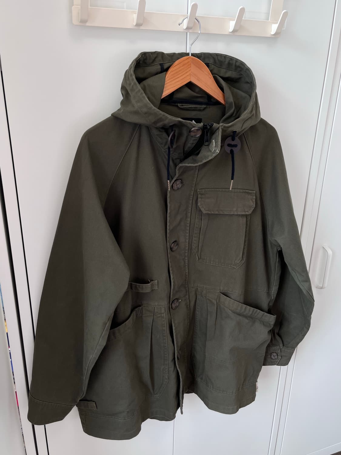 FieldCore 오버핏 빅포켓 카키 야상 코트 상품이미지2